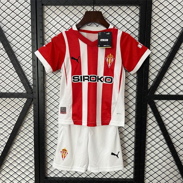 Camiseta Sporting Gijon 1ª Niño 2024 2025